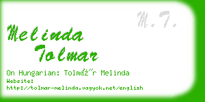melinda tolmar business card